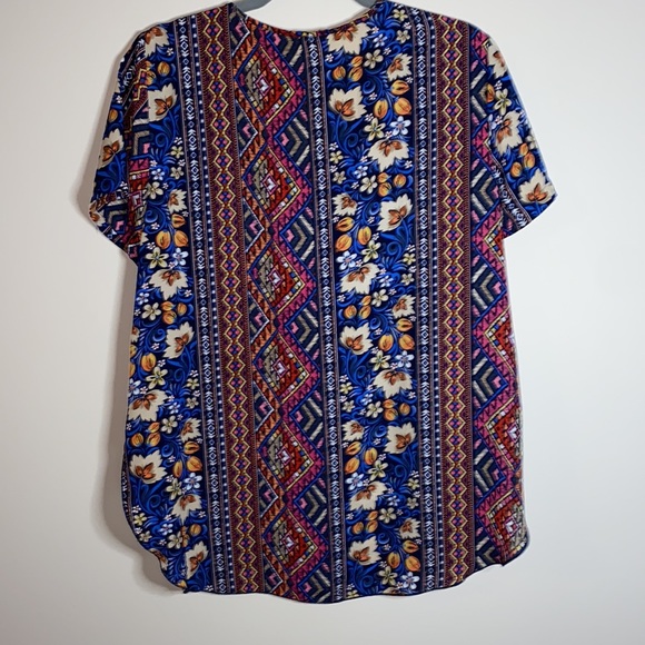 SPENSE pattern short sleeve top - Picture 3 of 5